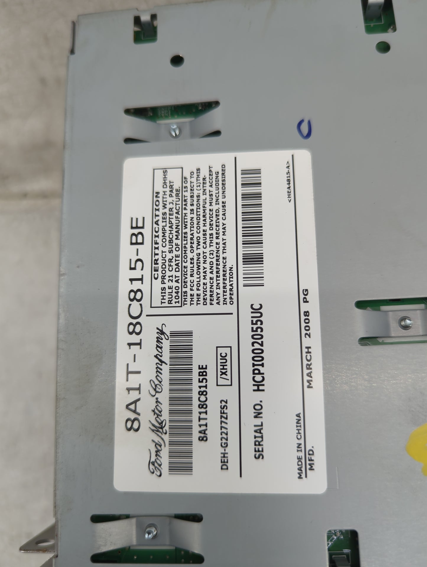 2008 Lincoln Mkx Radio AM FM Cd Player Receiver Replacement P/N:8A1T-18C815-AA 8A1T-18C815-BE, 8A1T18C815BE, DEH-G2277ZFS2 F