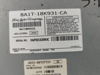 2008 Lincoln Mkx Radio AM FM Cd Player Receiver Replacement P/N:8A1T-18K931-CA 8A1T18K931CA, AVIC-1277ZFS1, AVIC-XD1277ZF Fi