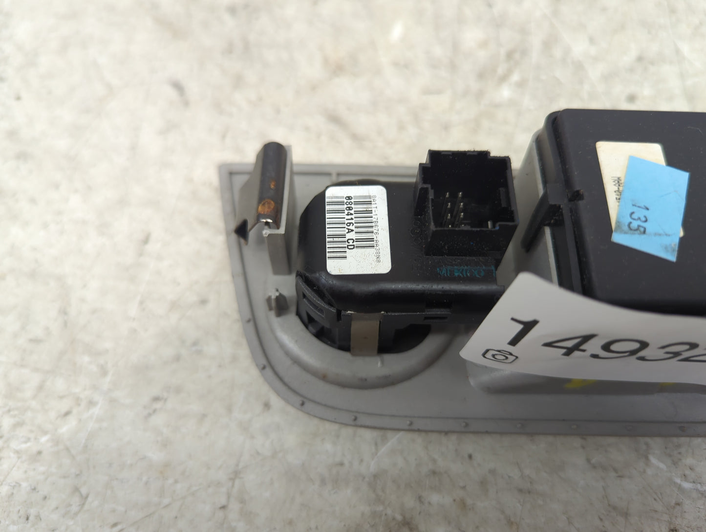 2008-2010 Lincoln Mkx Master Power Window Switch Replacement Driver Side Left P/N:8H1T-14B276-BA3N8 88416A CD Fits OEM Used 