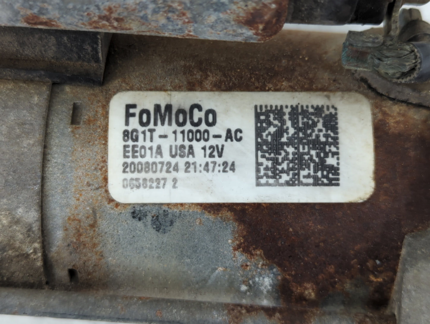 2007-2018 Lincoln Mkx Car Starter Motor Solenoid OEM P/N:8G1T-11000-AC Fits OEM Used Auto Parts - Oemusedautoparts1.com