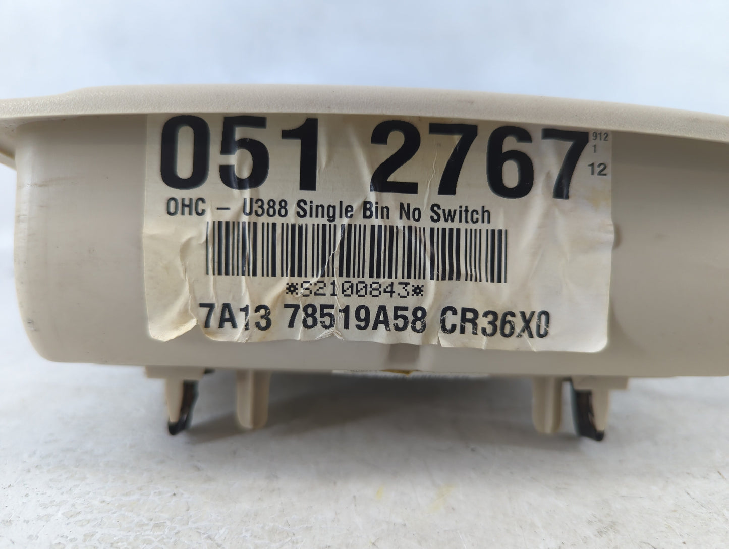 2007-2008 Lincoln Mkx Overhead Roof Console Interior Dome Light - Oemusedautoparts1.com