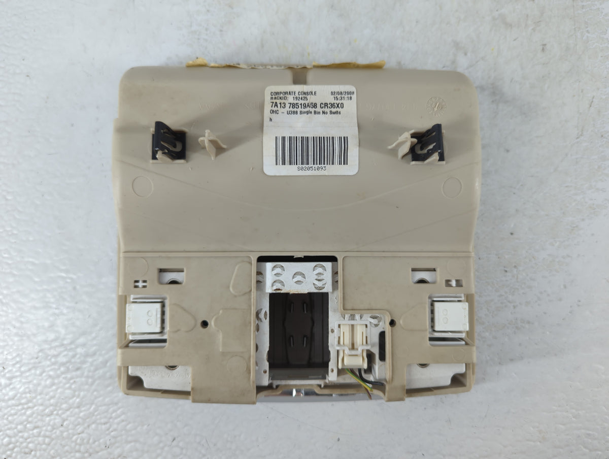 2007-2008 Lincoln Mkx Overhead Roof Console Interior Dome Light 914652 - Oemusedautoparts1.com
