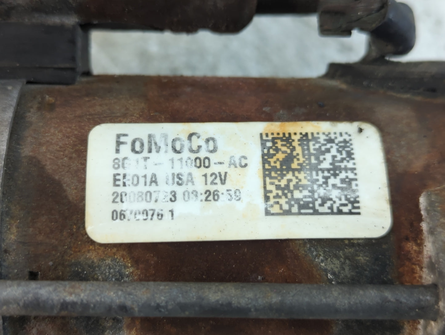 2007-2018 Lincoln Mkx Car Starter Motor Solenoid OEM P/N:8G1T-11000-AC Fits OEM Used Auto Parts - Oemusedautoparts1.com