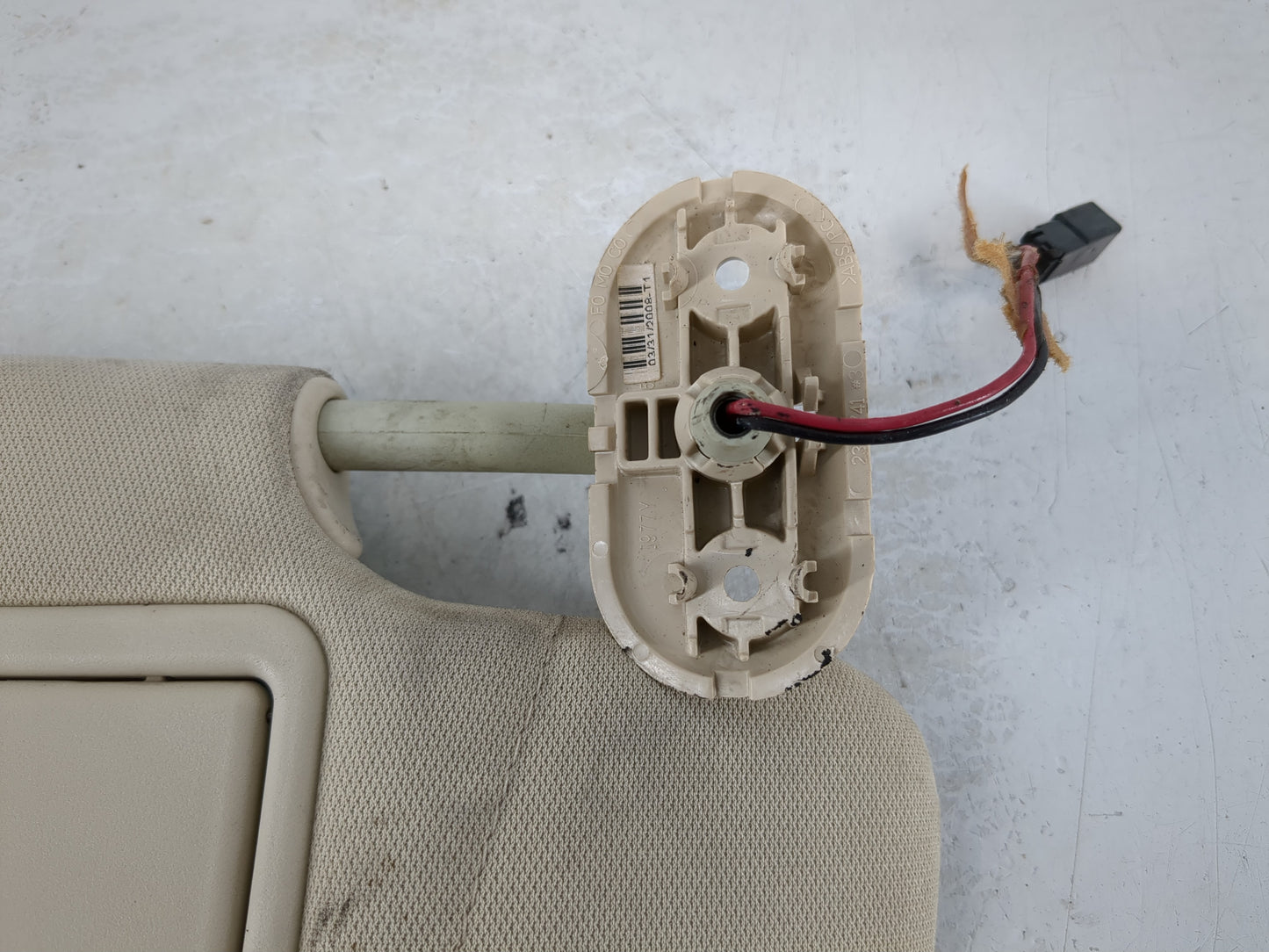 2007-2009 Lincoln Mkz Sun Visor Shade Replacement Passenger Right Mirror Fits Fits 2006 2007 2008 2009 OEM Used Auto Parts -