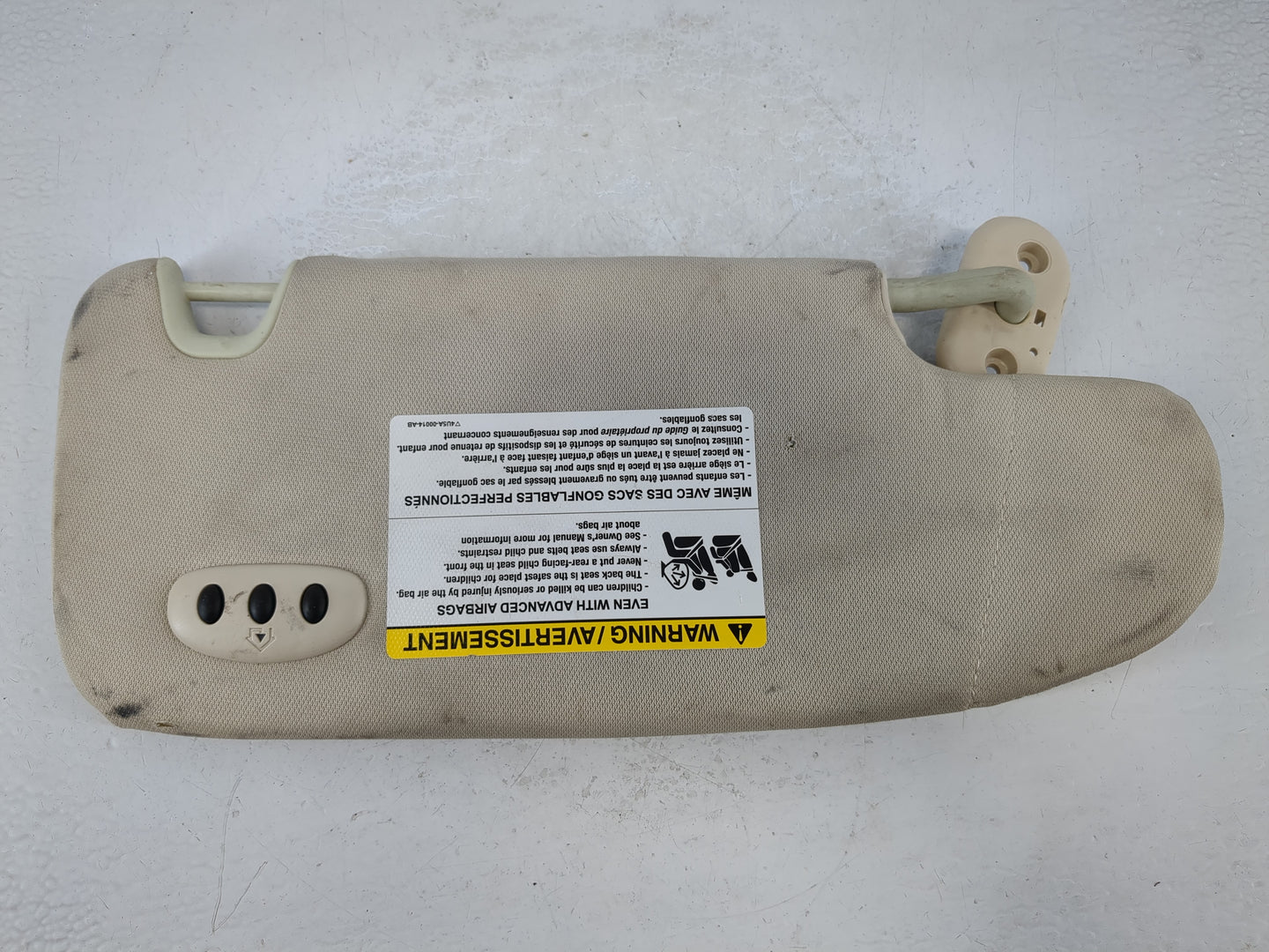 2007-2009 Lincoln Mkz Sun Visor Shade Replacement Driver Left Mirror Fits Fits 2006 2007 2008 2009 OEM Used Auto Parts - Oem