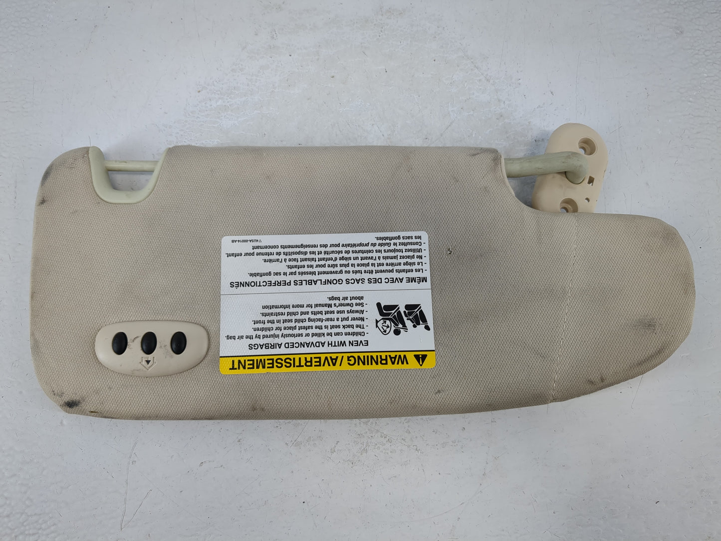 2007-2009 Lincoln Mkz Sun Visor Shade Replacement Driver Left Mirror Fits Fits 2006 2007 2008 2009 OEM Used Auto Parts - Oem