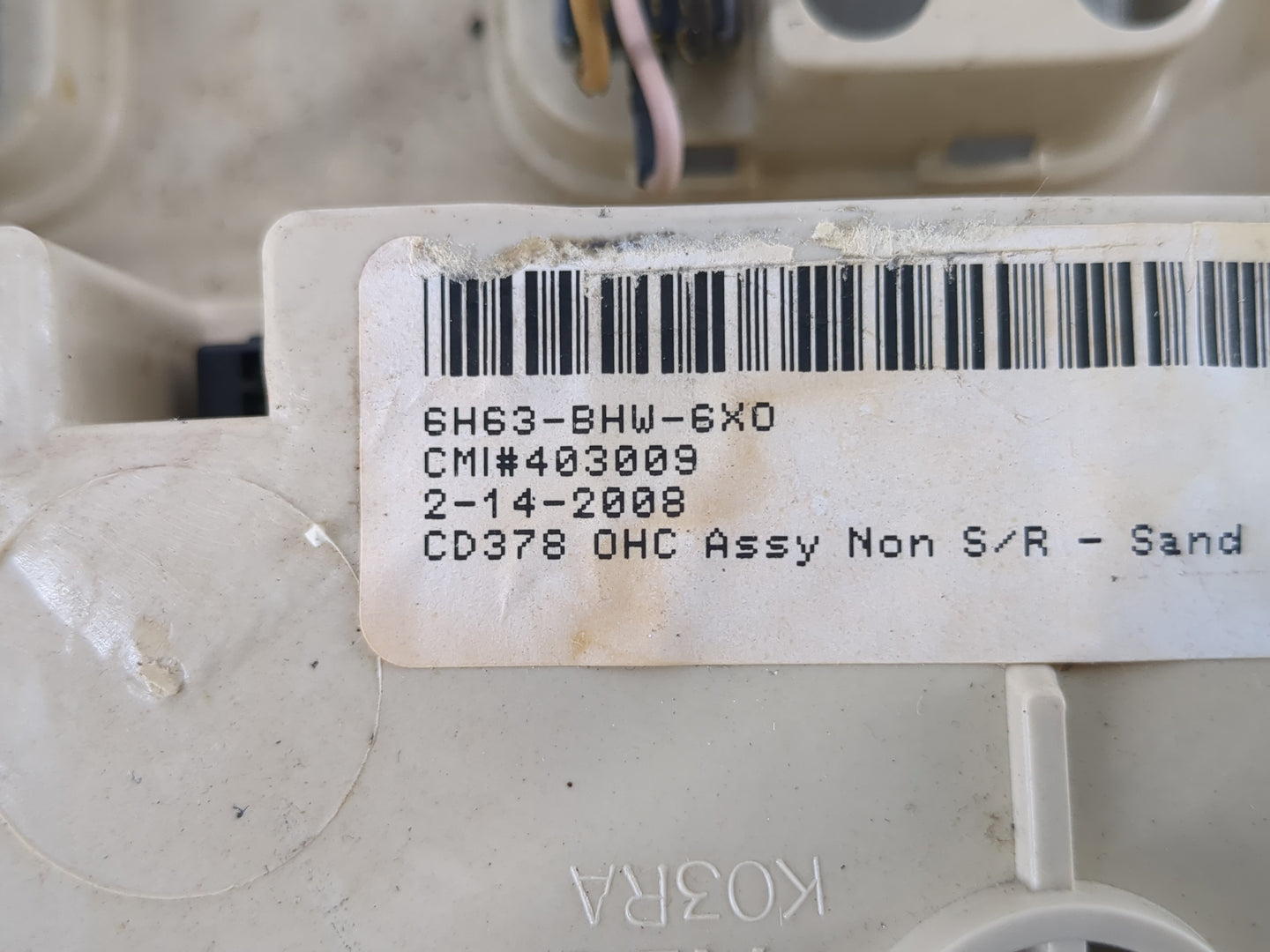 2007-2009 Lincoln Mkz Overhead Roof Console Interior Dome Light - Oemusedautoparts1.com