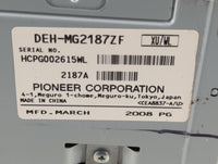 2008 Lincoln Mkz Radio AM FM Cd Player Receiver Replacement P/N:DEH-MG2187ZF Fits OEM Used Auto Parts - Oemusedautoparts1.co