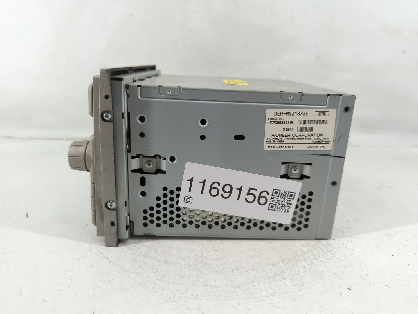 2008 Lincoln Mkz Radio AM FM Cd Player Receiver Replacement P/N:DEH-MG2187ZF Fits OEM Used Auto Parts - Oemusedautoparts1.co