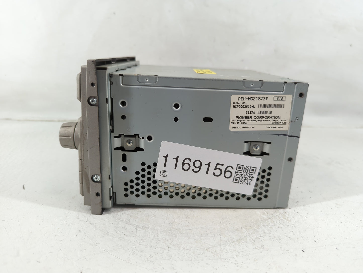 2008 Lincoln Mkz Radio AM FM Cd Player Receiver Replacement P/N:DEH-MG2187ZF Fits OEM Used Auto Parts - Oemusedautoparts1.co