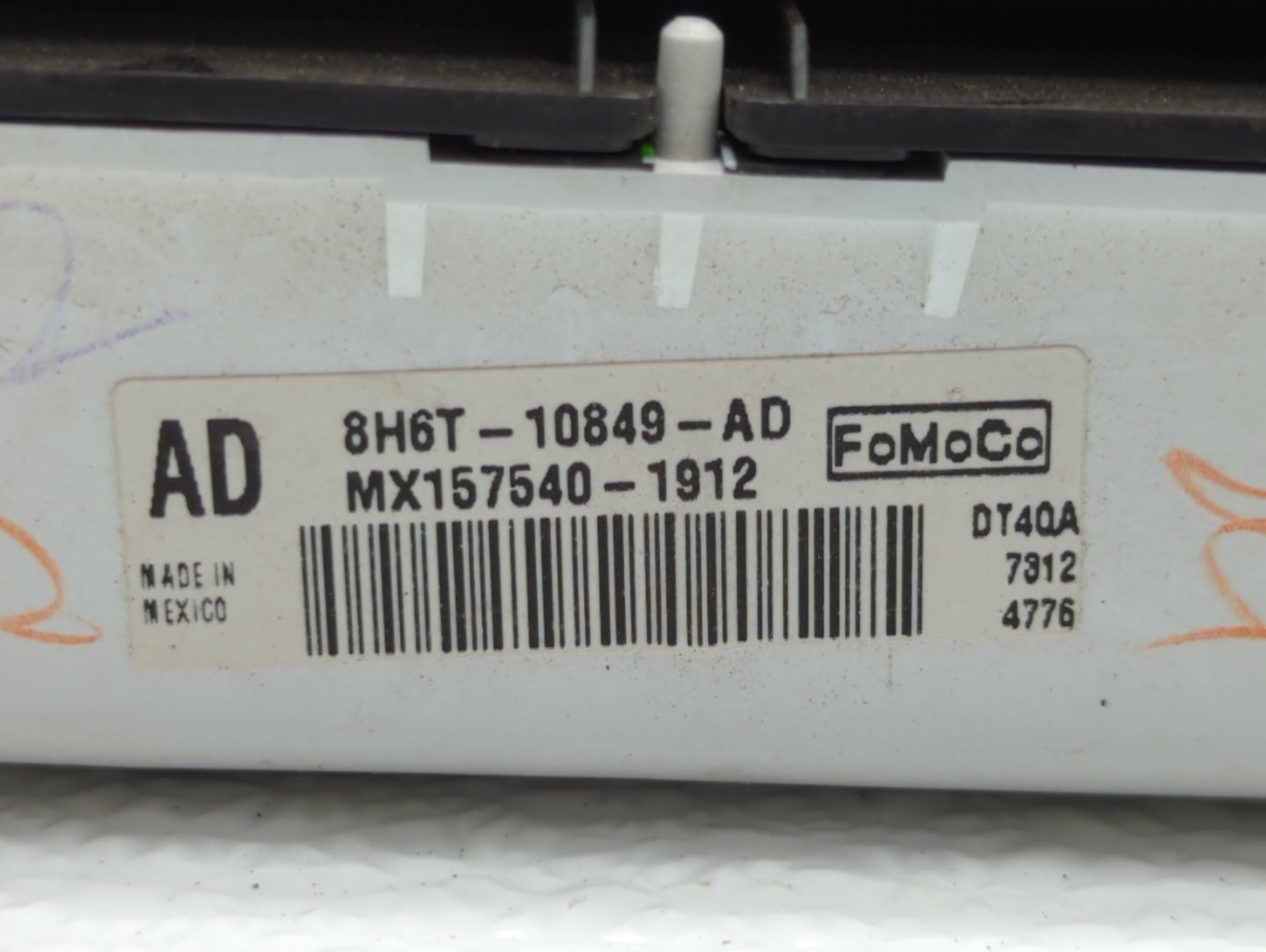 2008-2009 Lincoln Mkz Instrument Cluster Speedometer Gauges P/N:8H6T-10849-AA 8H6T-10849-AB, 8H6T-10849-AC Fits Fits 2008 20