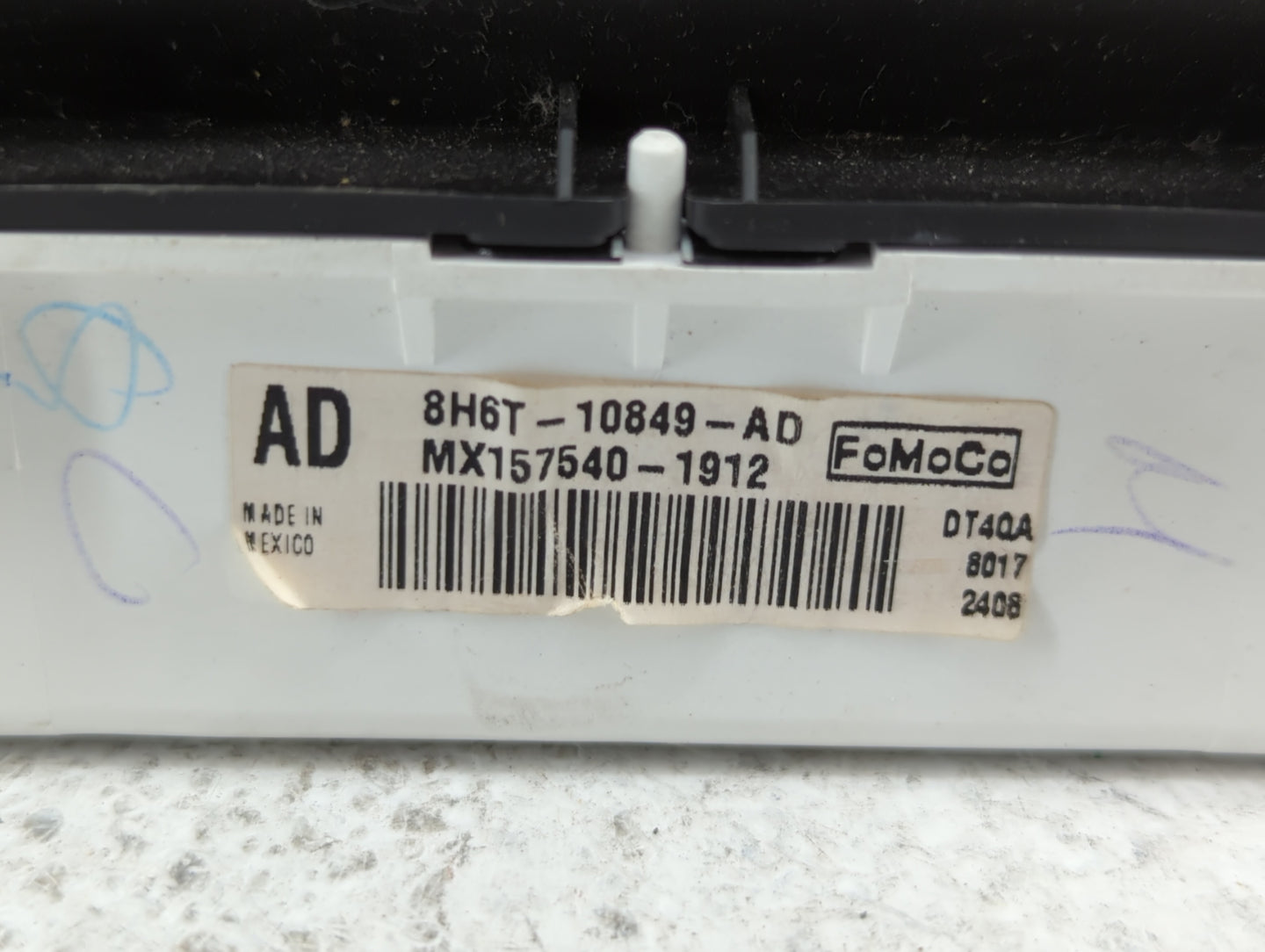 2008-2009 Lincoln Mkz Instrument Cluster Speedometer Gauges P/N:8H6T-10849-AA 8H6T-10849-AB, 8H6T-10849-AC Fits Fits 2008 20