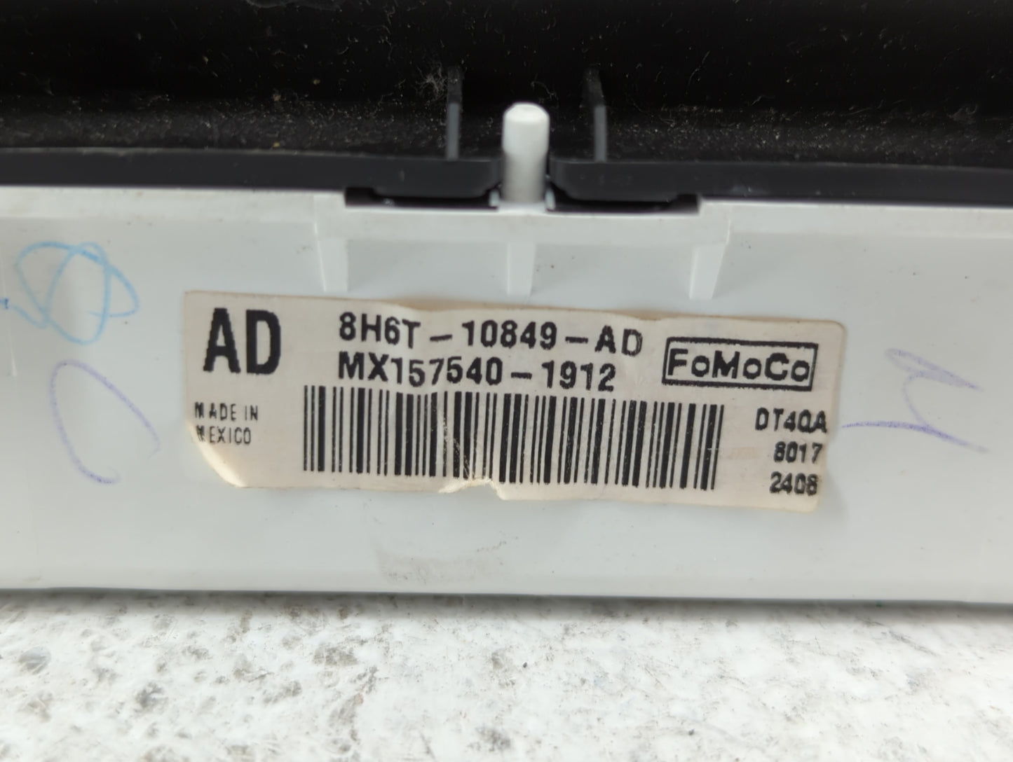 2008-2009 Lincoln Mkz Instrument Cluster Speedometer Gauges P/N:8H6T-10849-AA 8H6T-10849-AB, 8H6T-10849-AC Fits Fits 2008 20