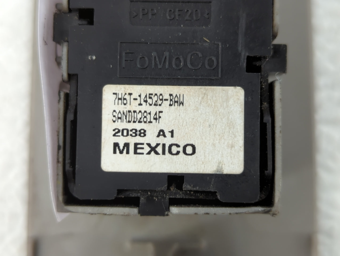 2008 Lincoln Mkz Passenger Right Power Window Switch 7h6t-14529-baw - Oemusedautoparts1.com