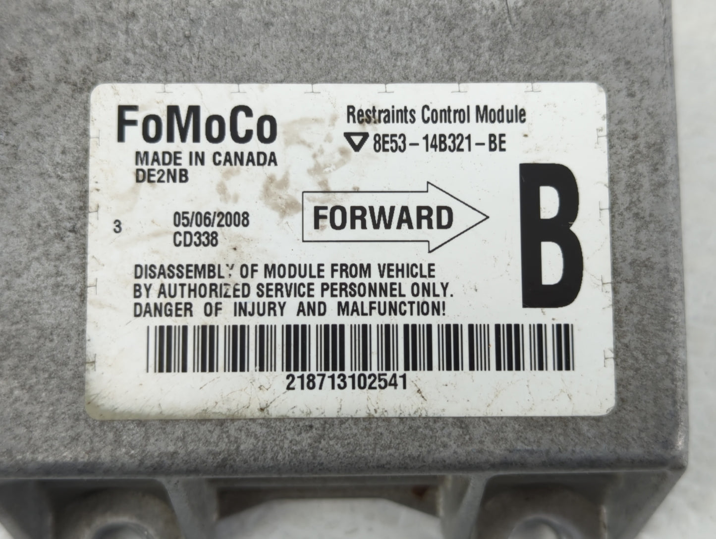 2008-2009 Lincoln Mkz Chassis Control Module Ccm Bcm Body Control - Oemusedautoparts1.com