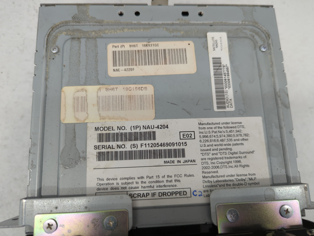 2008-2008 Lincoln Mkz Am Fm Cd Player Radio Receiver 596443 - Oemusedautoparts1.com