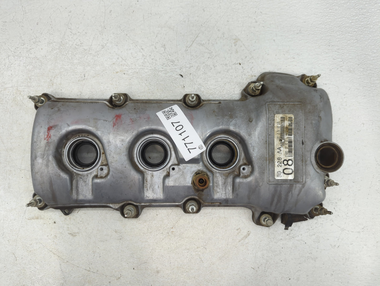 2008 Lincoln Mkz Driver Left Cylinder Head Valve Cover P/N:E1600 27 10 07 80 228 AA Fits OEM Used Auto Parts - Oemusedautopa
