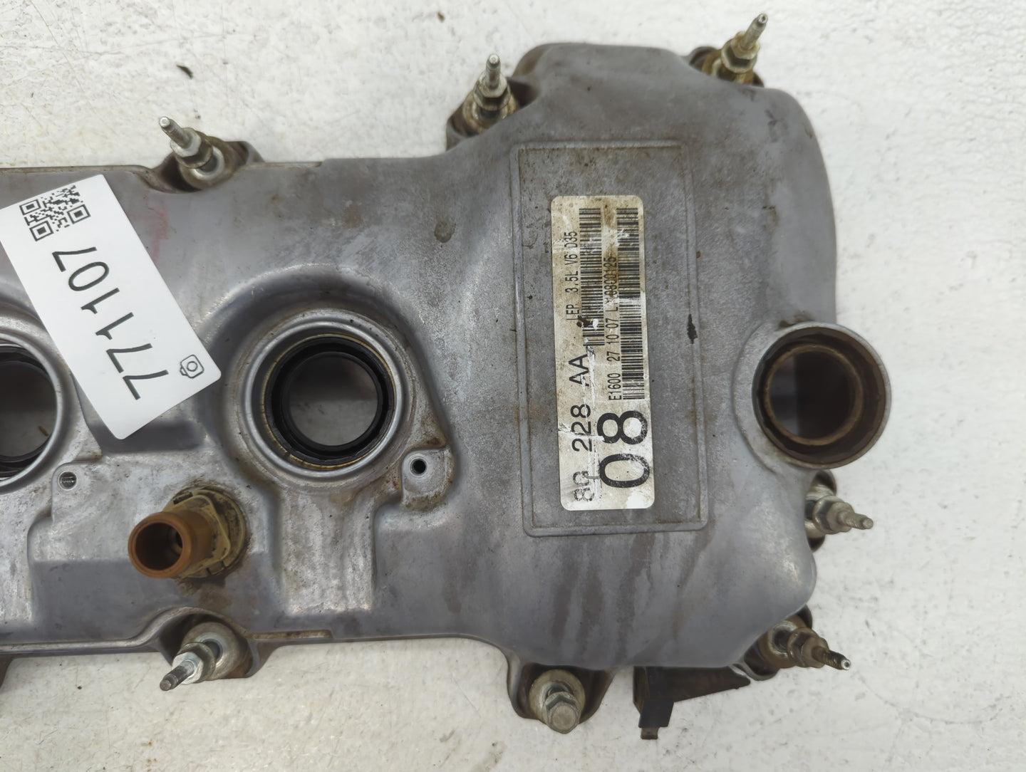 2008 Lincoln Mkz Driver Left Cylinder Head Valve Cover P/N:E1600 27 10 07 80 228 AA Fits OEM Used Auto Parts - Oemusedautopa