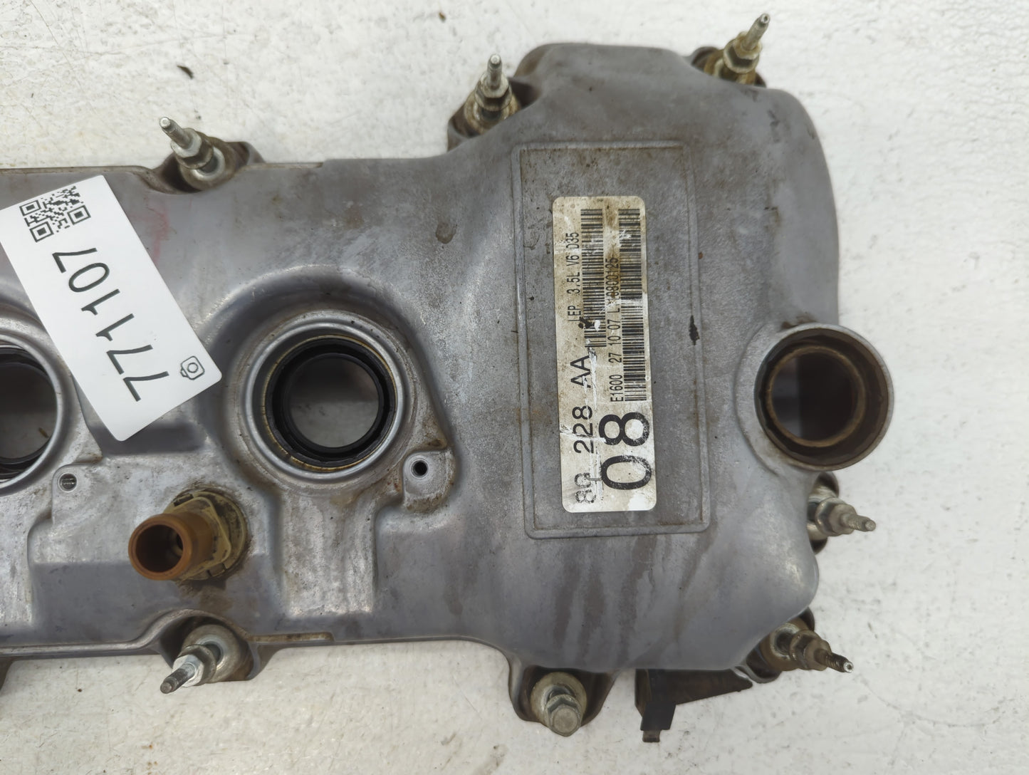 2008 Lincoln Mkz Driver Left Cylinder Head Valve Cover P/N:E1600 27 10 07 80 228 AA Fits OEM Used Auto Parts - Oemusedautopa