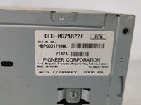 2008 Lincoln Mkz Radio AM FM Cd Player Receiver Replacement P/N:DEH-MG2187ZF Fits OEM Used Auto Parts - Oemusedautoparts1.co