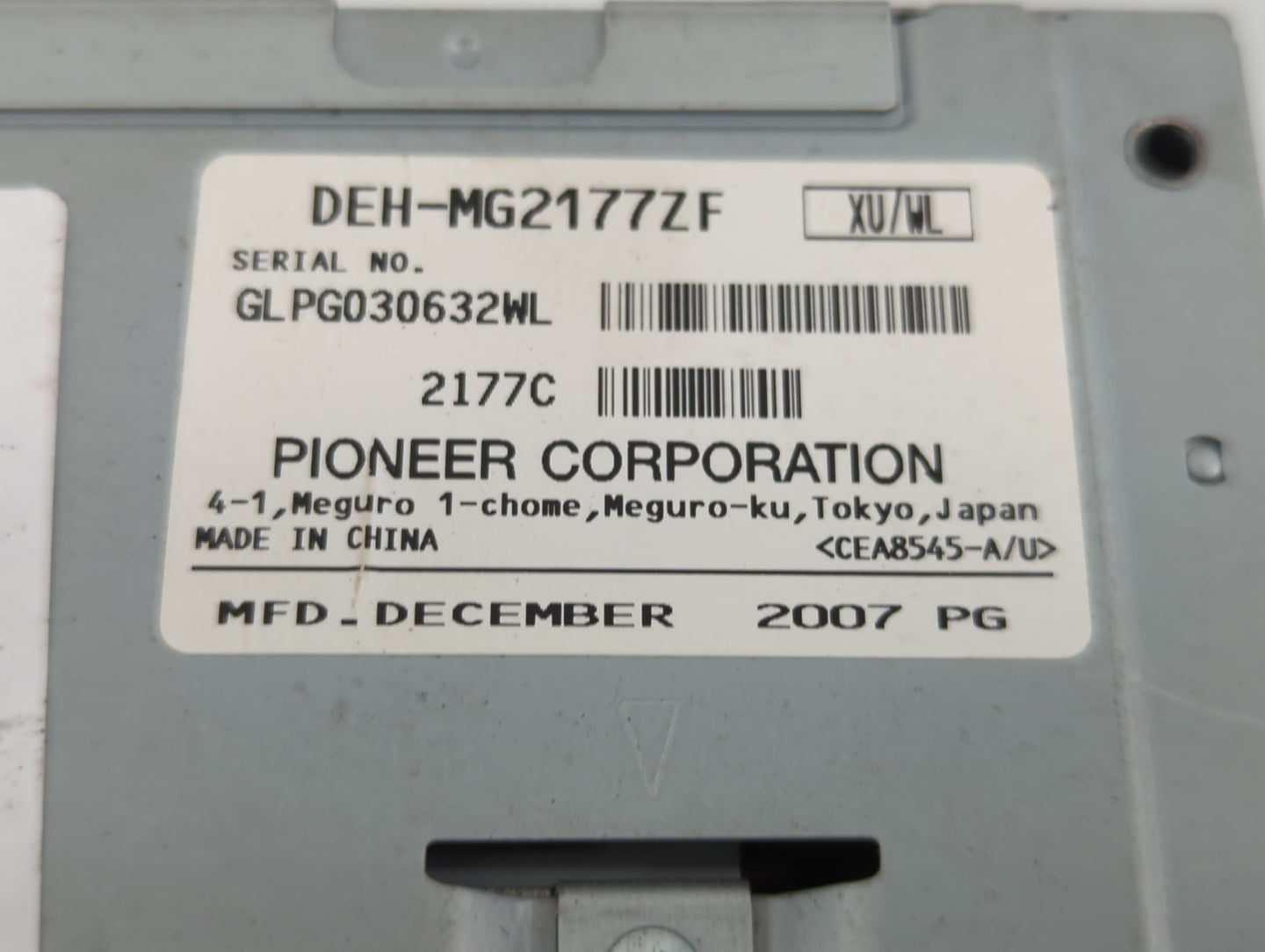 2008 Lincoln Navigator Radio AM FM Cd Player Receiver Replacement P/N:DEH-MG2177ZF Fits OEM Used Auto Parts - Oemusedautopar