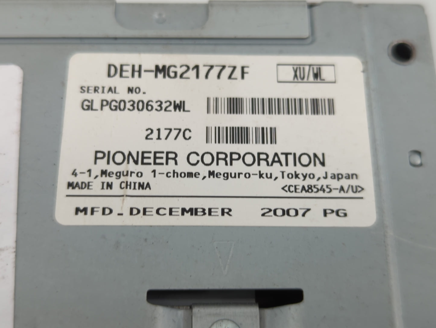 2008 Lincoln Navigator Radio AM FM Cd Player Receiver Replacement P/N:DEH-MG2177ZF Fits OEM Used Auto Parts - Oemusedautopar
