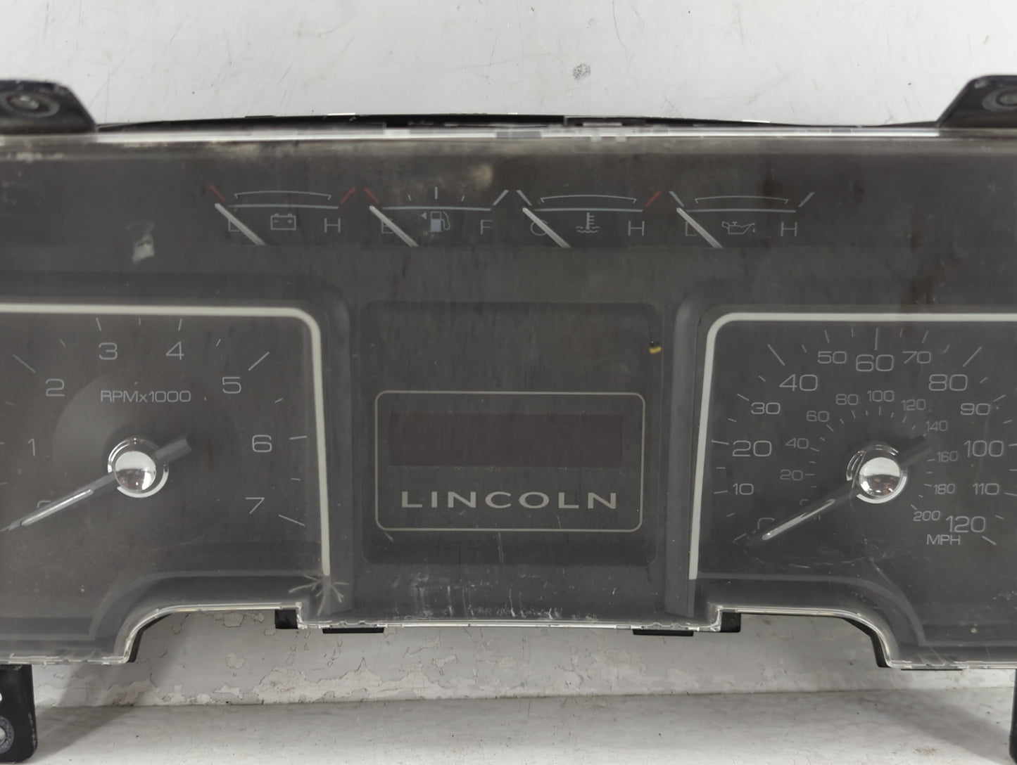 2008 Lincoln Navigator Instrument Cluster Speedometer Gauges P/N:7L1T-10849 7L7T-10849, R79DH Miles: Fits OEM Used Auto Part