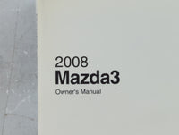 2008 Mazda 3 Owners Manual Book Guide P/N:9999-95-038C-08R1 OEM Used Auto Parts - Oemusedautoparts1.com