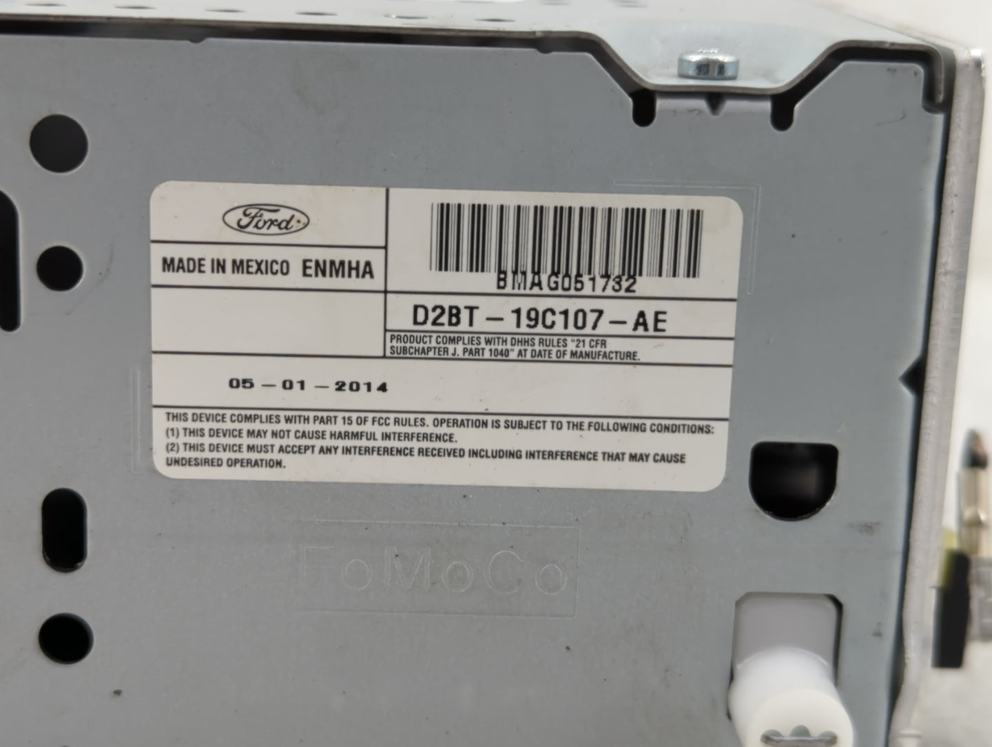 2008 Mazda 3 Radio AM FM Cd Player Receiver Replacement P/N:D2BT-19C107-AE Fits OEM Used Auto Parts - Oemusedautoparts1.com