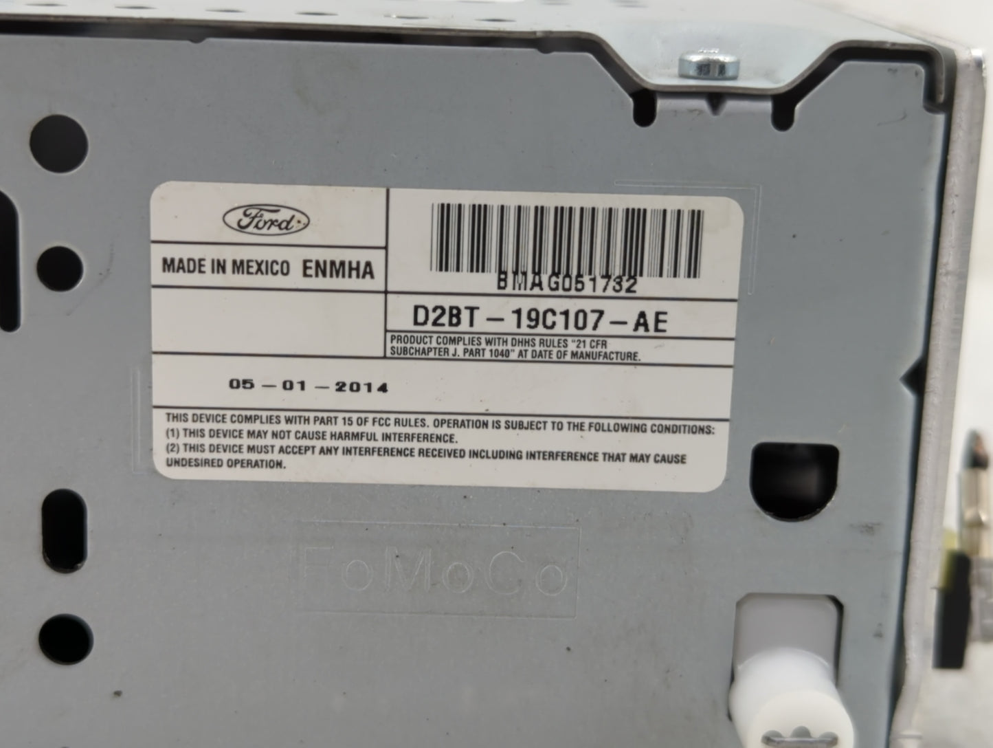 2008 Mazda 3 Radio AM FM Cd Player Receiver Replacement P/N:D2BT-19C107-AE Fits OEM Used Auto Parts - Oemusedautoparts1.com