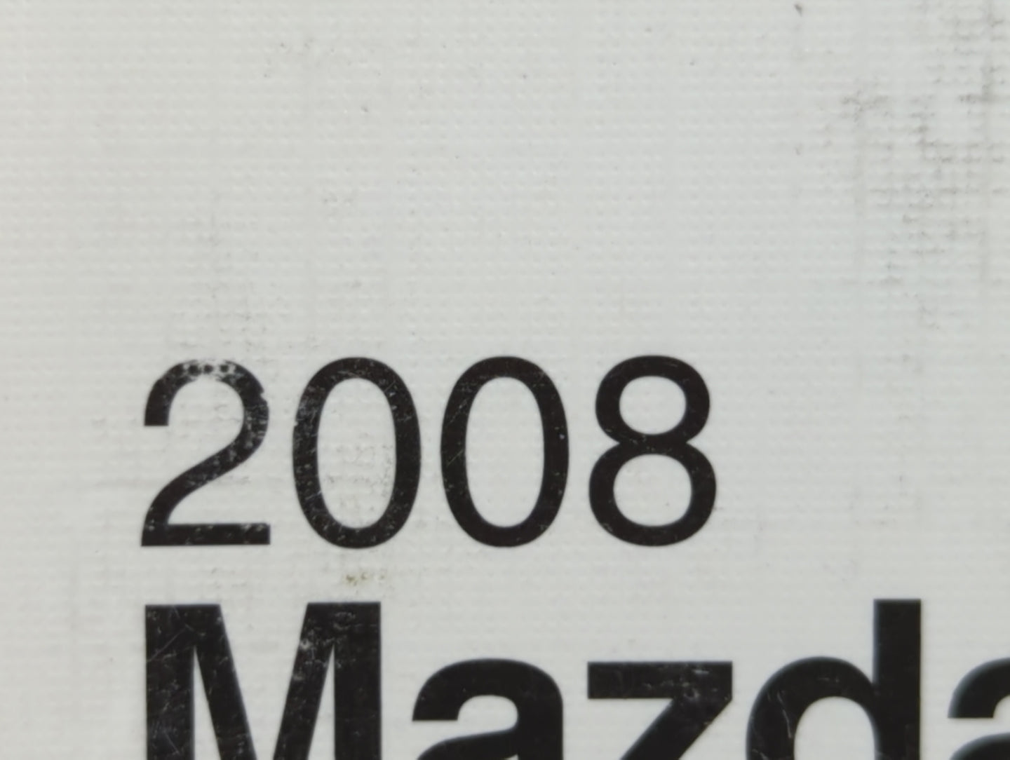 2008 Mazda 3 Owners Manual Book Guide OEM Used Auto Parts - Oemusedautoparts1.com