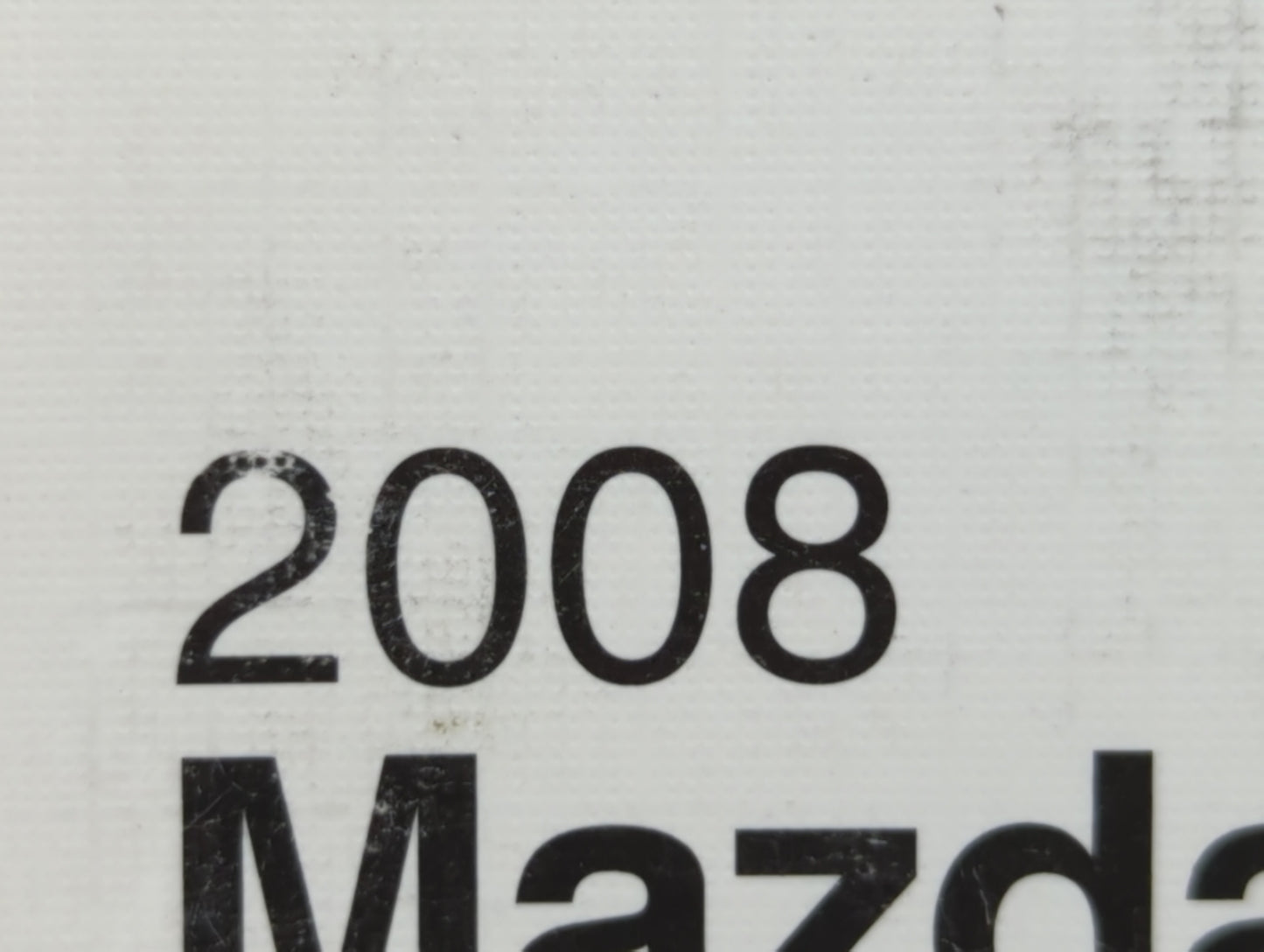 2008 Mazda 3 Owners Manual Book Guide OEM Used Auto Parts - Oemusedautoparts1.com
