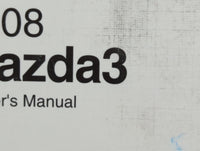 2008 Mazda 3 Owners Manual Book Guide OEM Used Auto Parts - Oemusedautoparts1.com