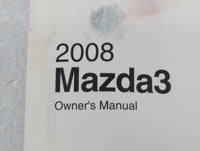 2008 Mazda 3 Owners Manual Book Guide OEM Used Auto Parts - Oemusedautoparts1.com
