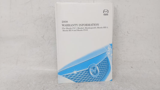 2008 Mazda 3 Owners Manual Book Guide OEM Used Auto Parts