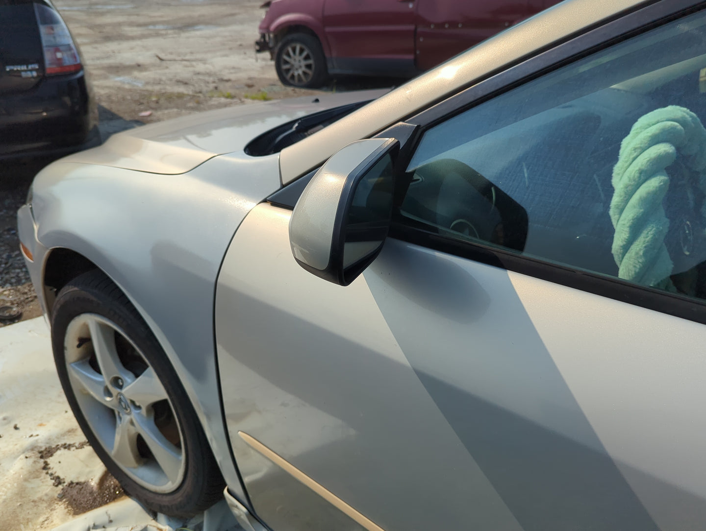 2003-2008 Mazda 6 Driver Side View Mirror - Left Door Mirror OEM Used - Oemusedautoparts1.com