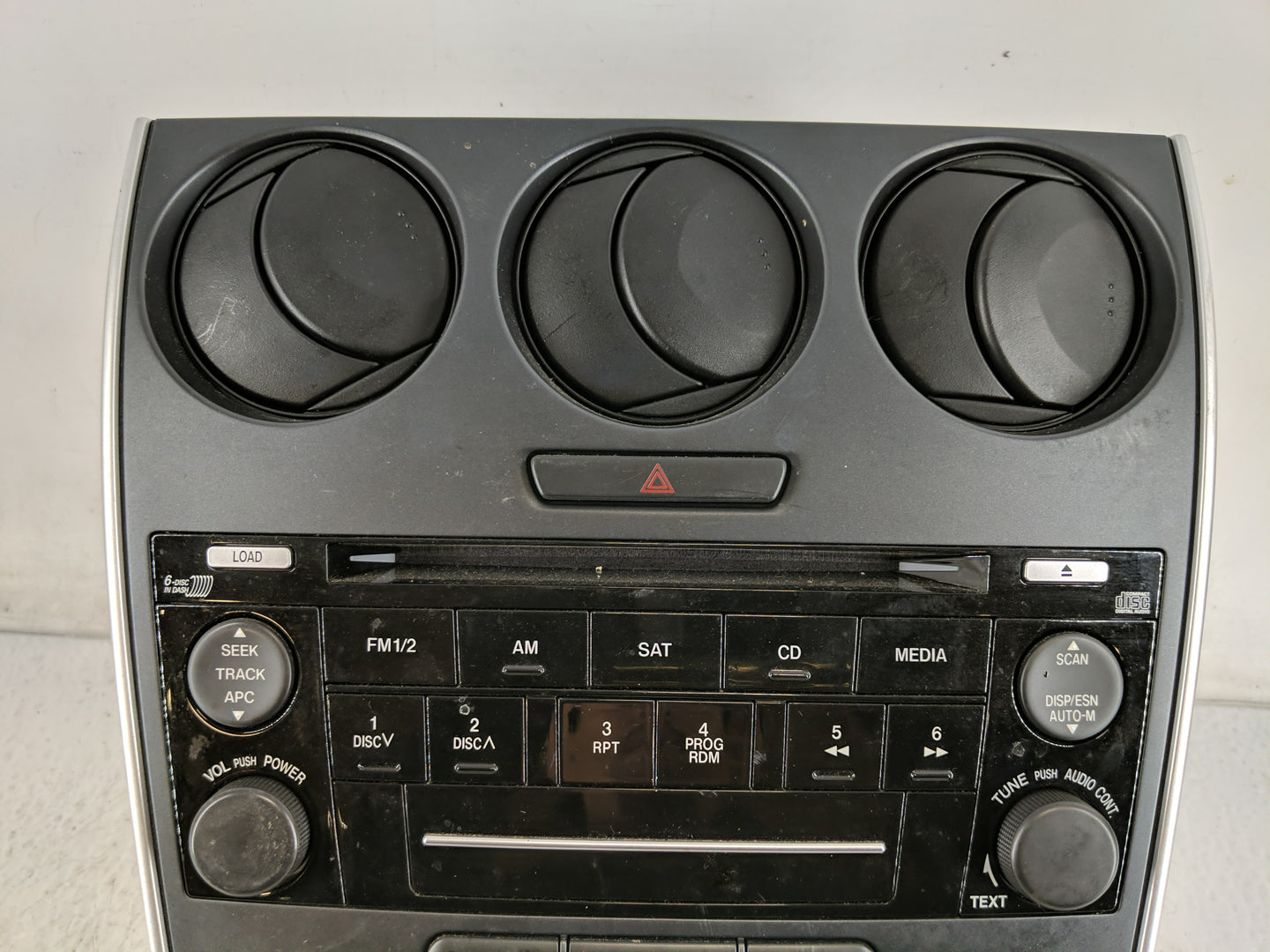 2006-2008 Mazda 6 Radio AM FM Cd Player Receiver Replacement P/N:6M81-18C858-CB C Fits Fits 2006 2007 2008 OEM Used Auto Par