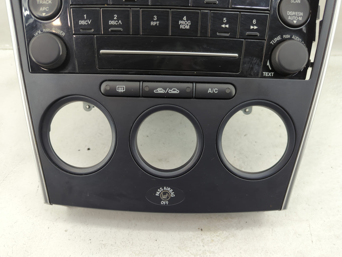 2006-2008 Mazda 6 Radio AM FM Cd Player Receiver Replacement P/N:GR6G66DSX Fits Fits 2006 2007 2008 OEM Used Auto Parts - Oe