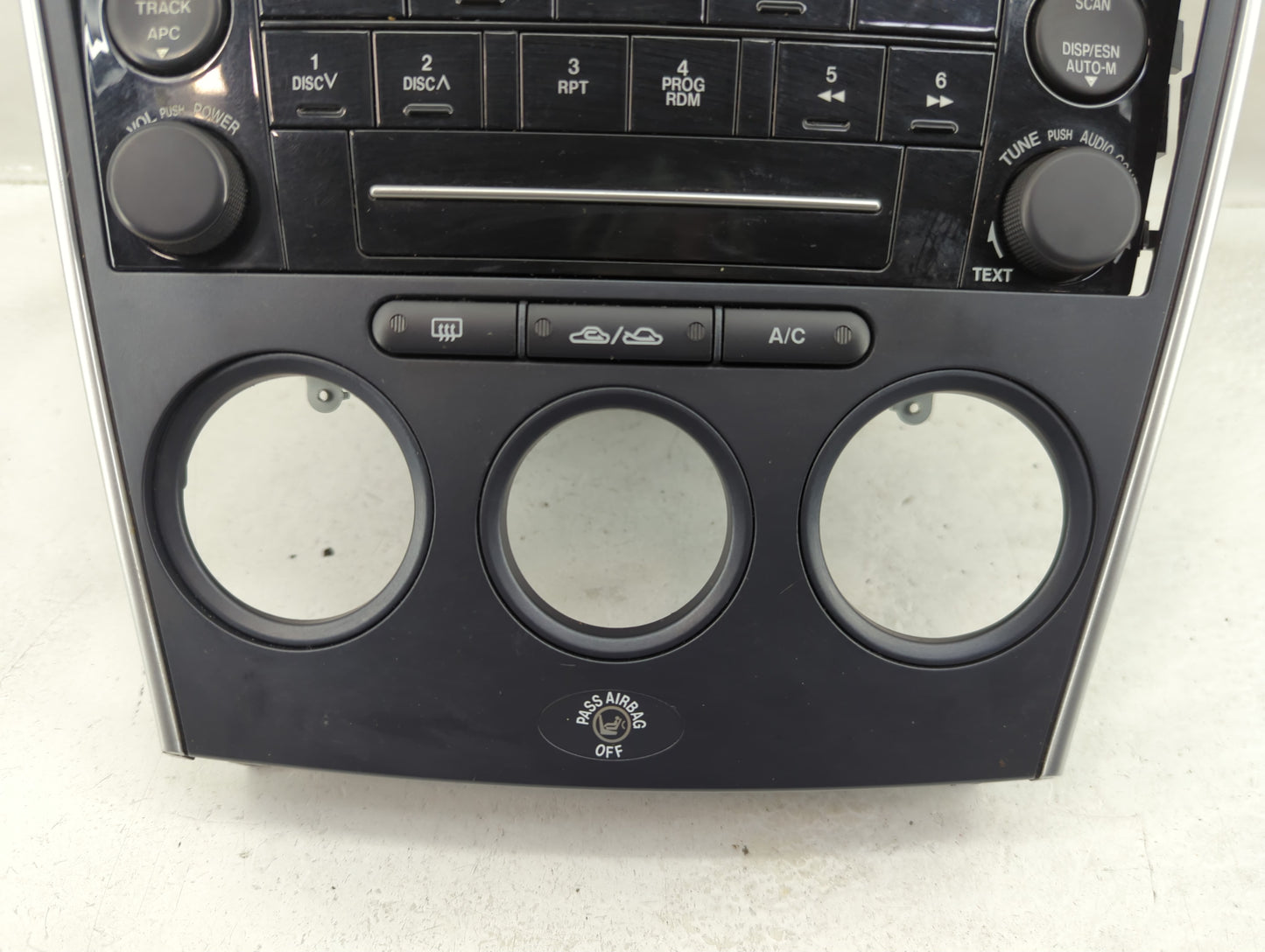 2006-2008 Mazda 6 Radio AM FM Cd Player Receiver Replacement P/N:GR6G66DSX Fits Fits 2006 2007 2008 OEM Used Auto Parts - Oe