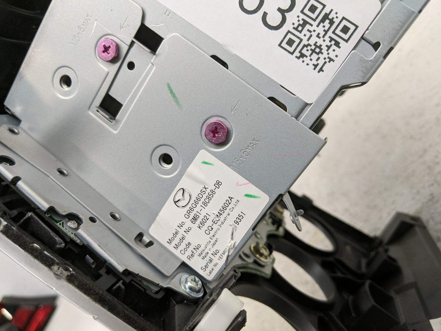 2006-2008 Mazda 6 Radio Control Panel - Oemusedautoparts1.com