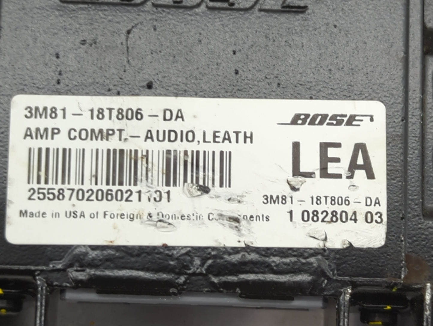 2003-2008 Mazda 6 Radio Speaker Amplifier 3m81-18t806-da - Oemusedautoparts1.com