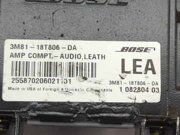 2003-2008 Mazda 6 Radio Speaker Amplifier 3m81-18t806-da