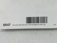 2008 Mazda 6 Owners Manual Book Guide P/N:9999 95 0788C 08 8X47-EA-07G OEM Used Auto Parts - Oemusedautoparts1.com