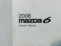 2008 Mazda 6 Owners Manual Book Guide P/N:9999 95 0788C 08 8X47-EA-07G OEM Used Auto Parts - Oemusedautoparts1.com
