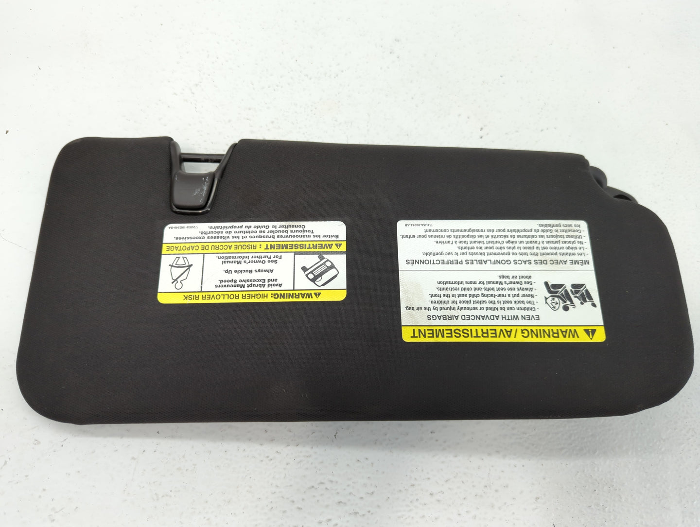 2008 Mazda B2300 Sun Visor Shade Replacement Driver Left Mirror Fits OEM Used Auto Parts - Oemusedautoparts1.com