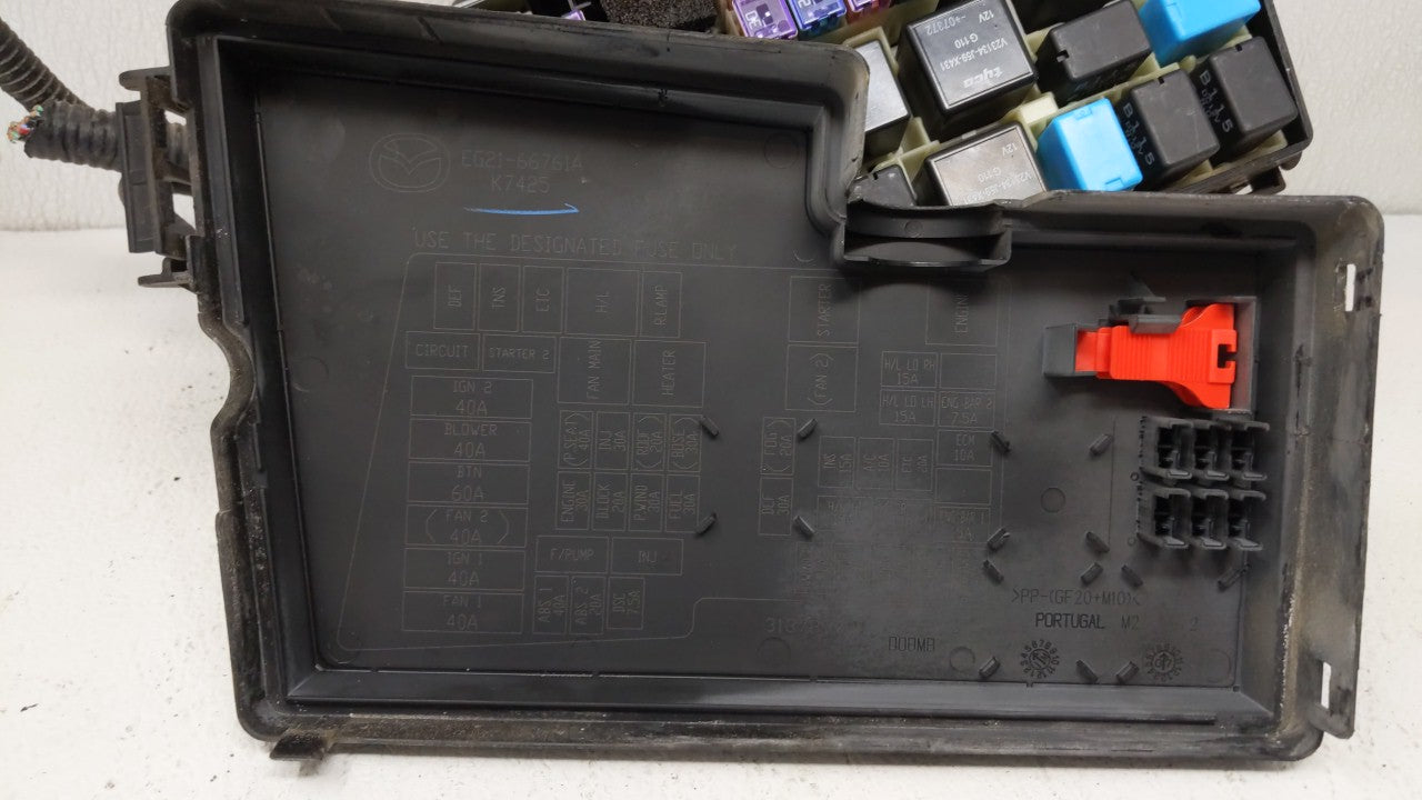 2007-2009 Mazda Cx-7 Fusebox Fuse Box Panel Relay Module Fits Fits 2007 2008 2009 OEM Used Auto Parts - Oemusedautoparts1.co