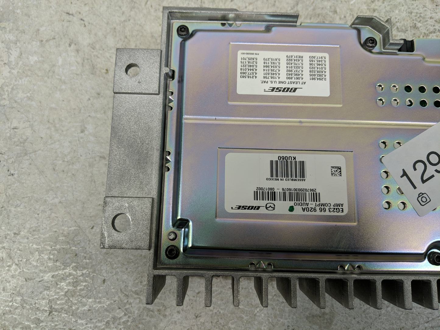 2007-2008 Mazda Cx-7 Radio AM FM Cd Player Receiver Replacement P/N:EG23 66 920A Fits Fits 2007 2008 OEM Used Auto Parts - O
