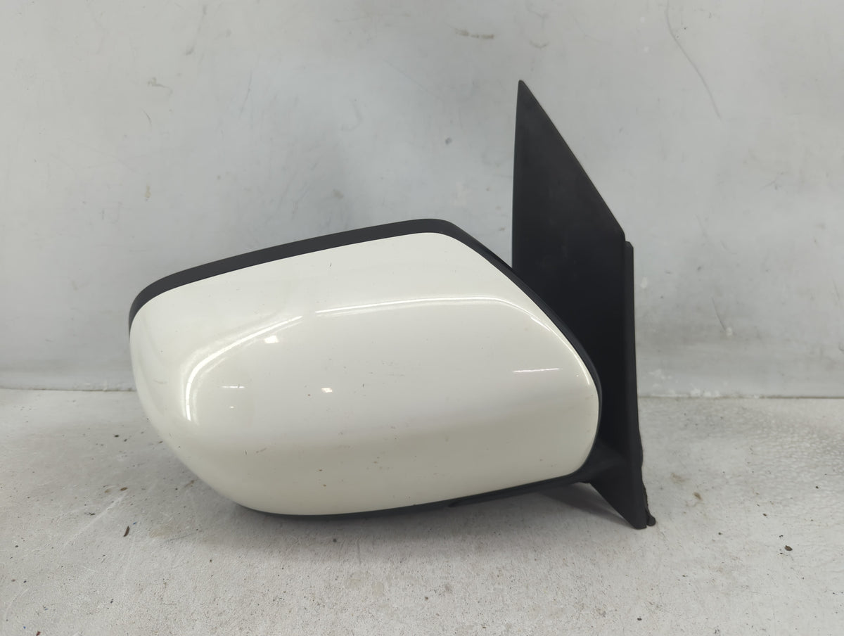 2008 Mazda Cx-7 Driver Left Side View Manual Door Mirror White - Oemusedautoparts1.com