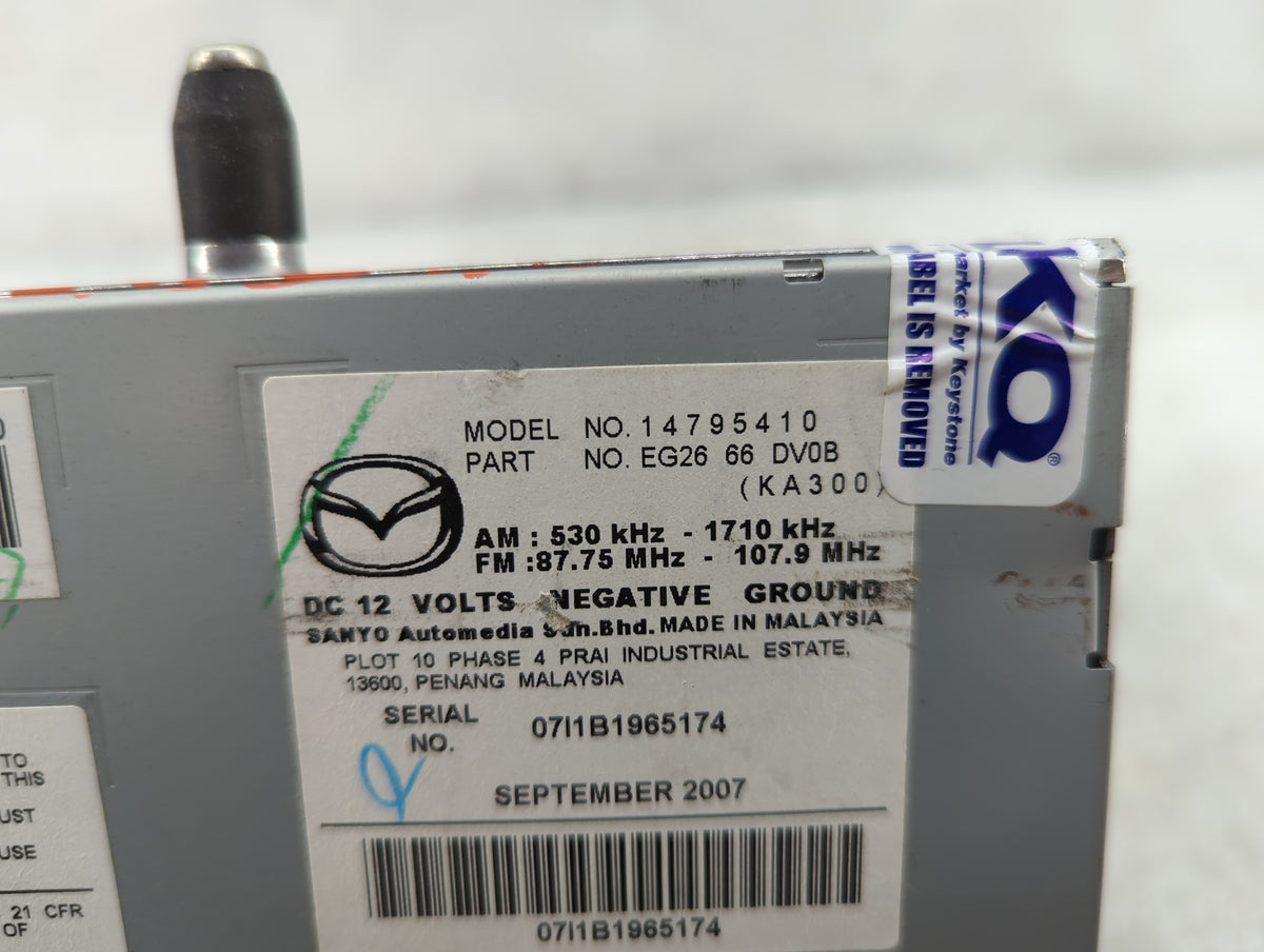 2007-2009 Mazda Cx-7 Information Display Screen - Oemusedautoparts1.com