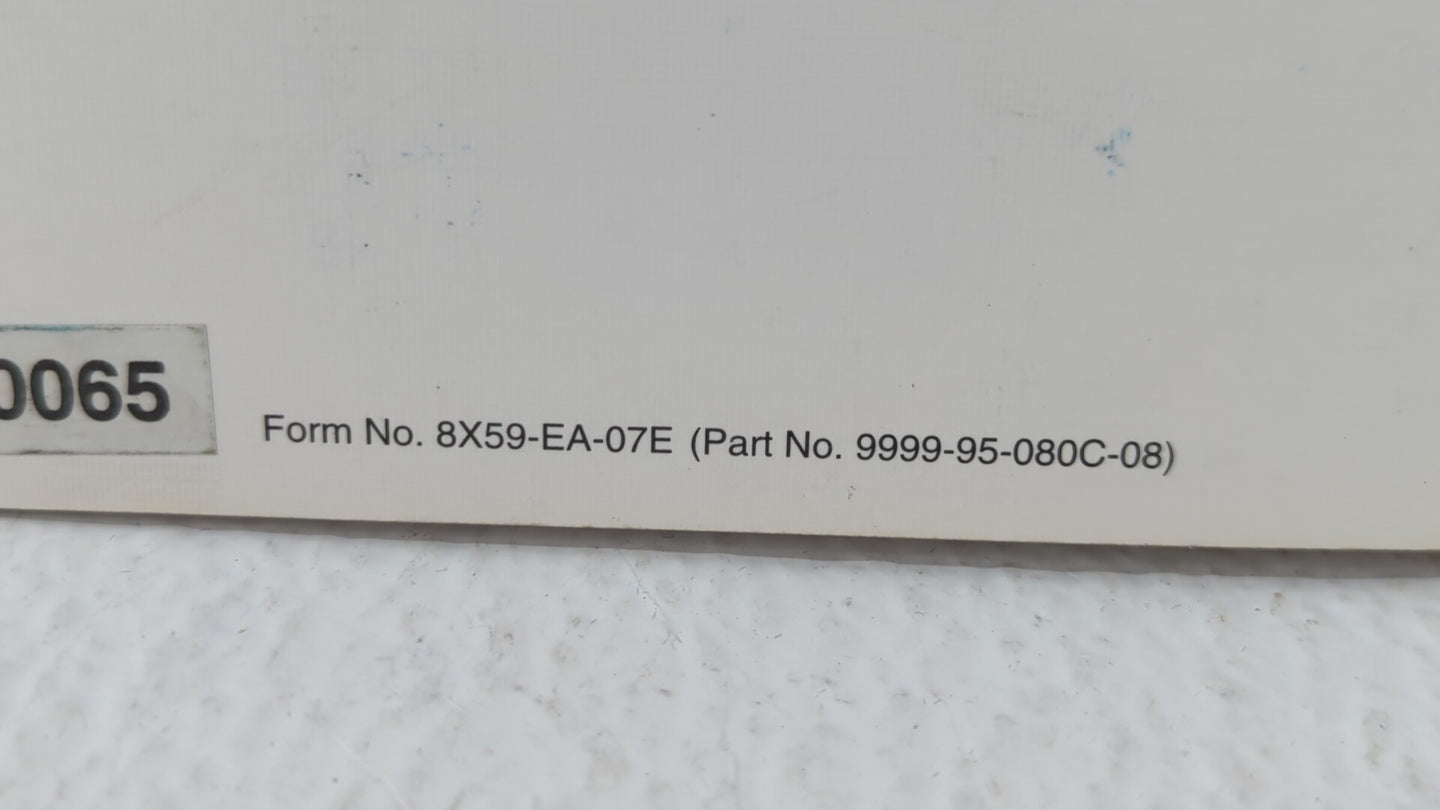 2008 Mazda Cx-7 Owners Manual Book Guide OEM Used Auto Parts - Oemusedautoparts1.com